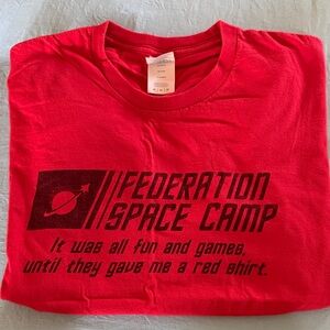 Federation Space Camp Red Graphic Tee